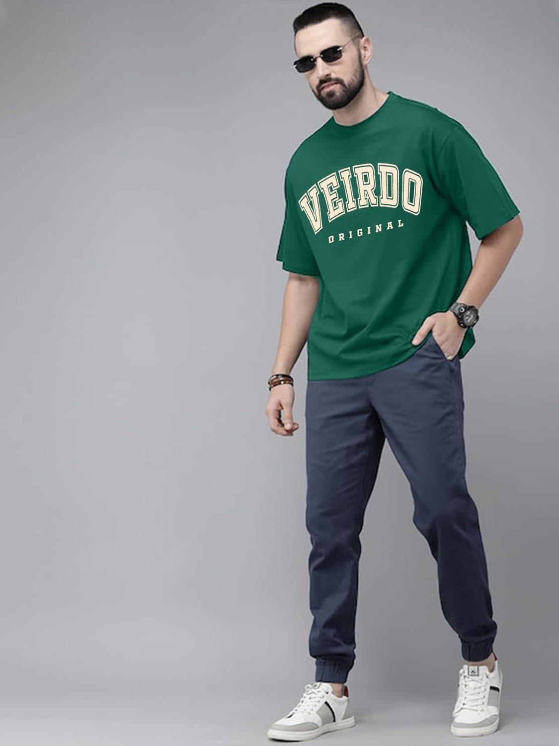 Pure Cotton Green, Royal Blue, Red, Navy Blue & Swan White Oversized Fit Originals Typographic Printed Half Sleeve T-Shirt for Men & Boys (Available in Sizes S to 2XL)
