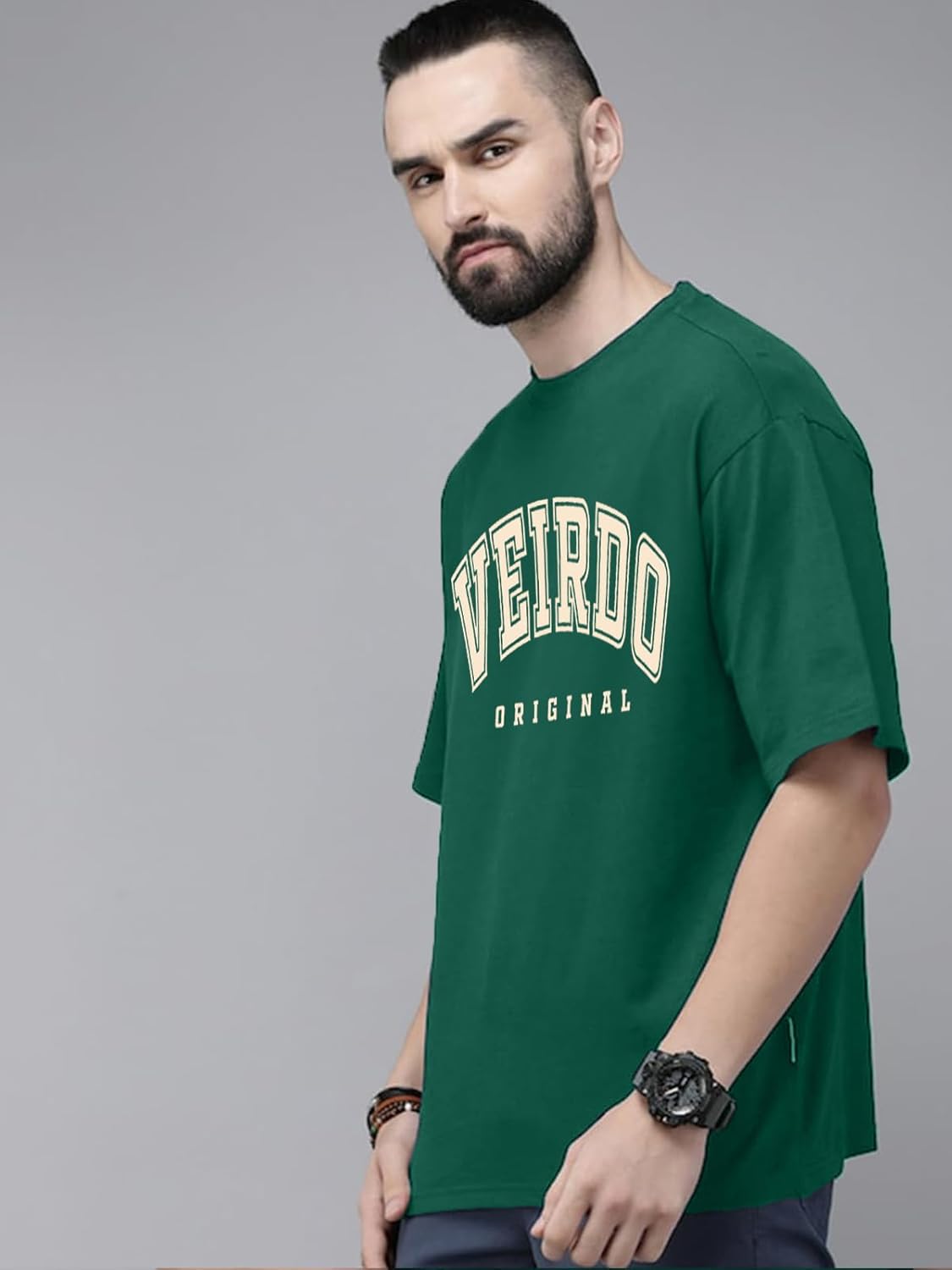 Pure Cotton Green, Royal Blue, Red, Navy Blue & Swan White Oversized Fit Originals Typographic Printed Half Sleeve T-Shirt for Men & Boys (Available in Sizes S to 2XL)