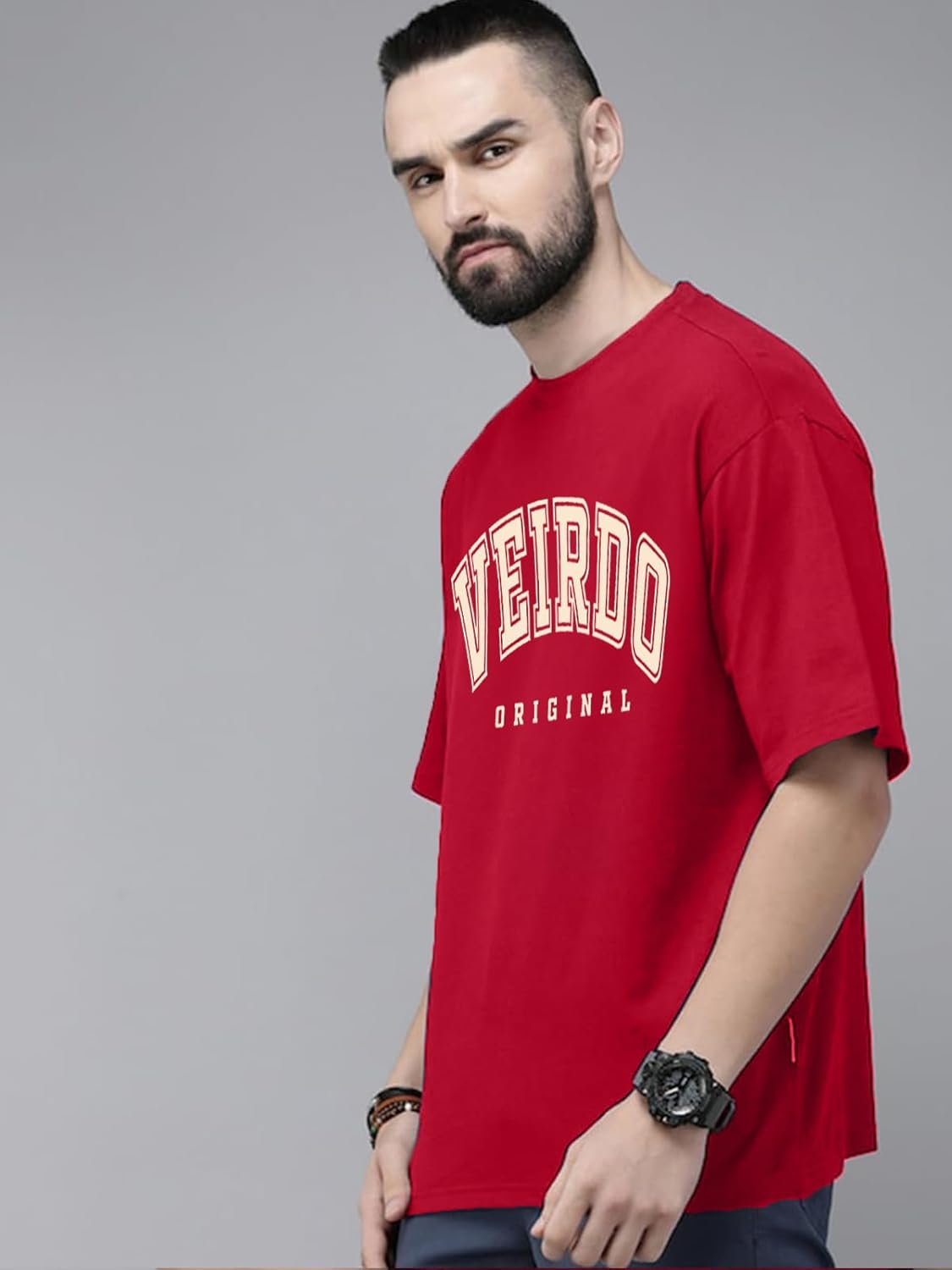 Pure Cotton Green, Royal Blue, Red, Navy Blue & Swan White Oversized Fit Originals Typographic Printed Half Sleeve T-Shirt for Men & Boys (Available in Sizes S to 2XL)