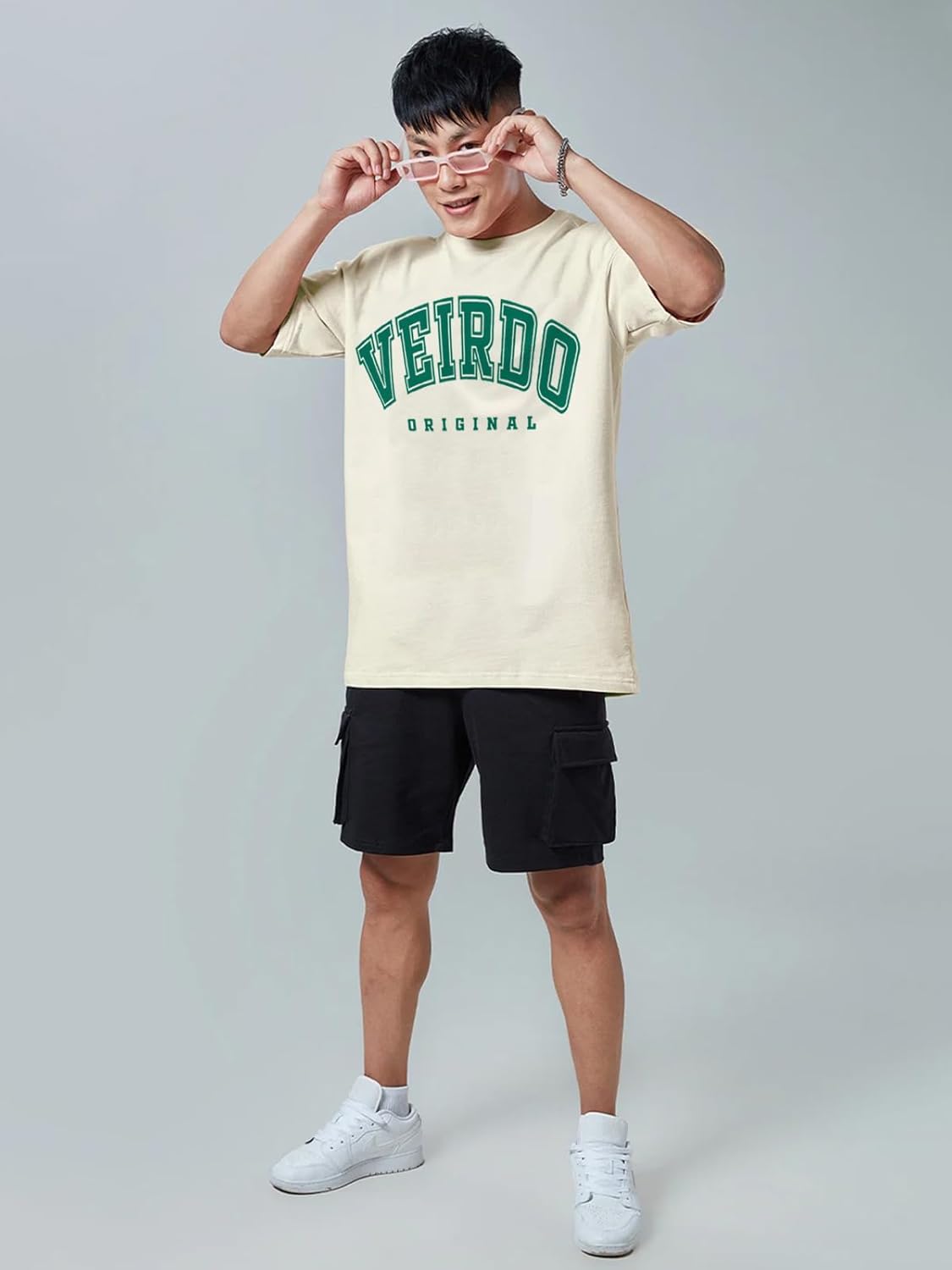 Pure Cotton Green, Royal Blue, Red, Navy Blue & Swan White Oversized Fit Originals Typographic Printed Half Sleeve T-Shirt for Men & Boys (Available in Sizes S to 2XL)