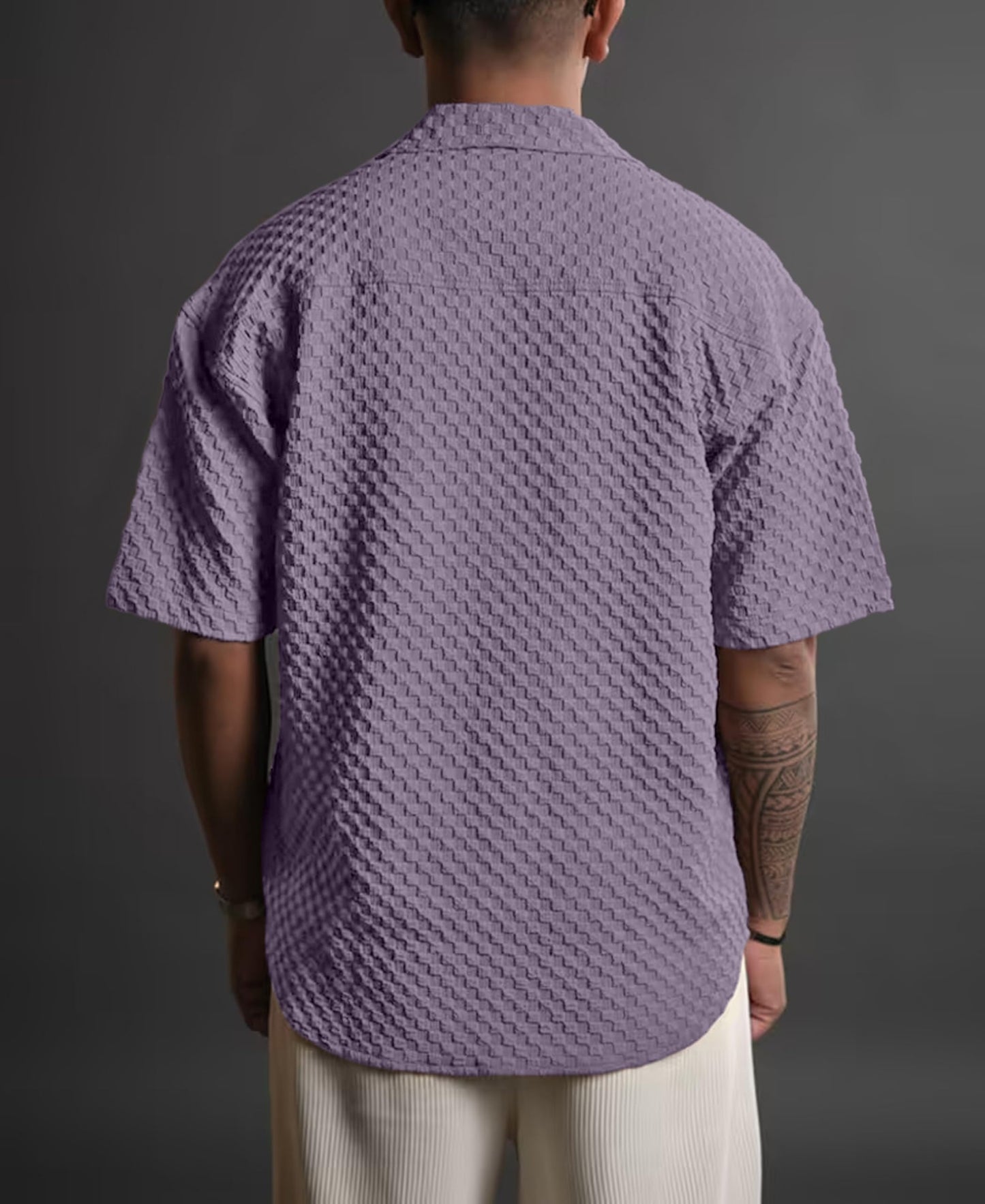 NexaFlair Casual Shirt for Men|| Shirt for Men|| Men Stylish Shirt||Button Down Shirts Half Sleeve Bubble Fashion Textured Shirt