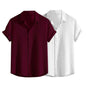 Fashion Men's Formal Button Down Shirt – Slim Fit Office Wear Shirt for Men | Textured Short Sleeve Polycotton | Business & Meeting Ready (Available in Plus Size and Combo Pack of 2)