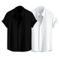 GRECIILOOKS Men's Polycotton Regular Fit Casual Shirt | Stylish | Printed | Solid | Short Sleeve | Trendy (Available in Plus Size and Combo Pack of 2)