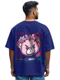 Cotton Drop Shoulder Round Neck Oversized Baggy Fit Front & Back Graphic Printed Half Sleeve T-Shirt Men (Available in from S to 2XL)