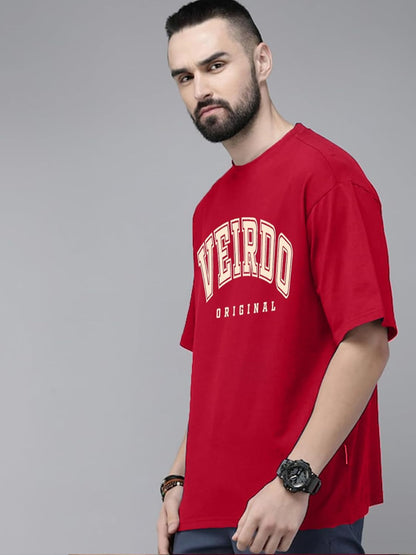 Pure Cotton Green, Royal Blue, Red, Navy Blue & Swan White Oversized Fit Originals Typographic Printed Half Sleeve T-Shirt for Men & Boys (Available in Sizes S to 2XL)