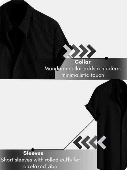 GRECIILOOKS Men's Polycotton Regular Fit Casual Shirt | Stylish | Printed | Solid | Short Sleeve | Trendy (Available in Plus Size and Combo Pack of 2)