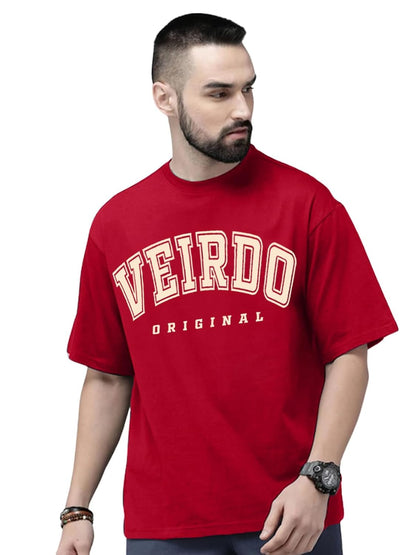 Pure Cotton Green, Royal Blue, Red, Navy Blue & Swan White Oversized Fit Originals Typographic Printed Half Sleeve T-Shirt for Men & Boys (Available in Sizes S to 2XL)