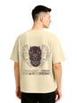 Cotton Drop Shoulder Round Neck Oversized Baggy Fit Front & Back Graphic Printed Half Sleeve T-Shirt Men (Available in from S to 2XL)