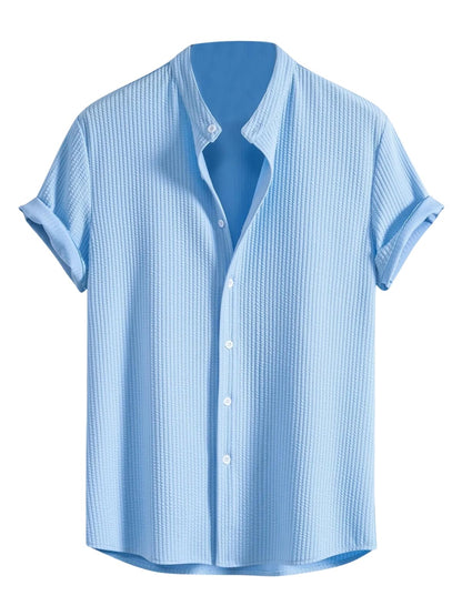 GRECIILOOKS Men's Polycotton Regular Fit Casual Shirt | Stylish | Printed | Solid | Short Sleeve | Trendy (Available in Plus Size and Combo Pack of 2)