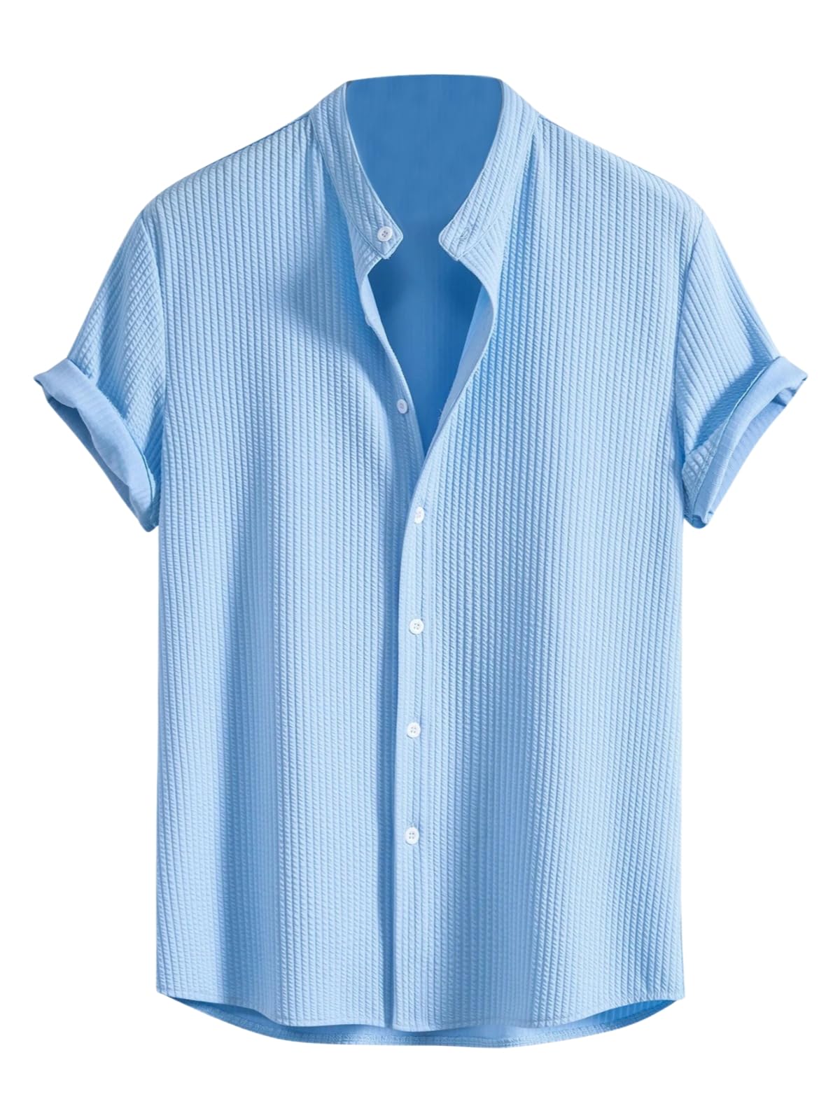 GRECIILOOKS Men's Polycotton Regular Fit Casual Shirt | Stylish | Printed | Solid | Short Sleeve | Trendy (Available in Plus Size and Combo Pack of 2)