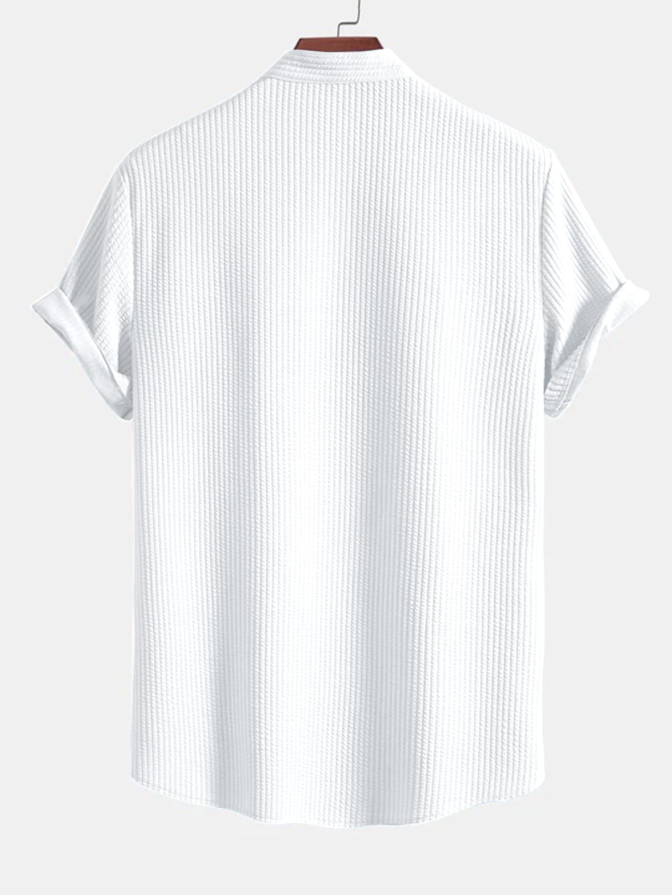 GRECIILOOKS Men's Polycotton Regular Fit Casual Shirt | Stylish | Printed | Solid | Short Sleeve | Trendy (Available in Plus Size and Combo Pack of 2)