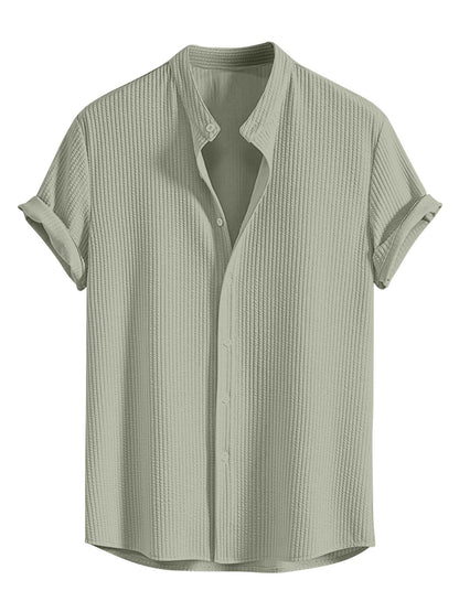 GRECIILOOKS Men's Polycotton Regular Fit Casual Shirt | Stylish | Printed | Solid | Short Sleeve | Trendy (Available in Plus Size and Combo Pack of 2)