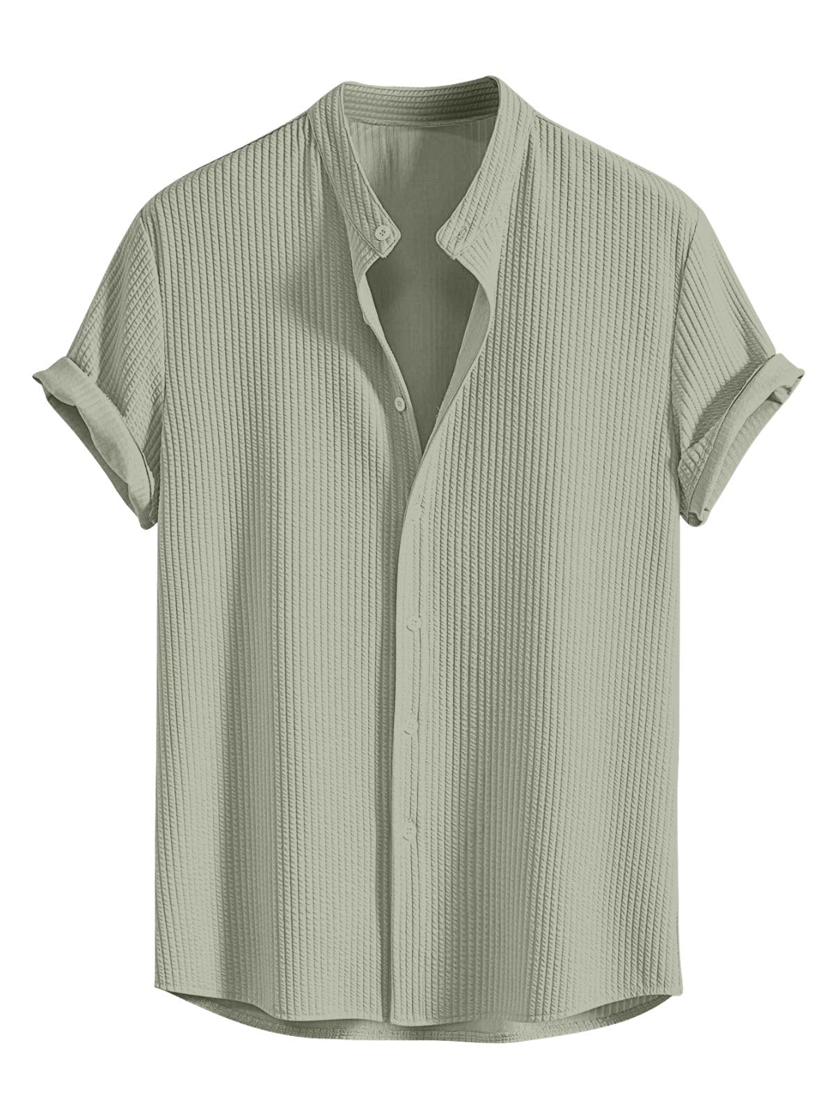 GRECIILOOKS Men's Polycotton Regular Fit Casual Shirt | Stylish | Printed | Solid | Short Sleeve | Trendy (Available in Plus Size and Combo Pack of 2)