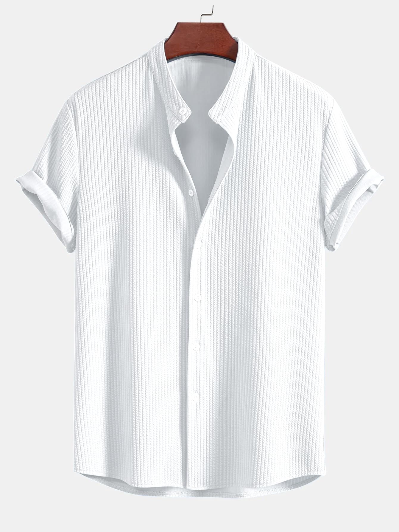 GRECIILOOKS Men's Polycotton Regular Fit Casual Shirt | Stylish | Printed | Solid | Short Sleeve | Trendy (Available in Plus Size and Combo Pack of 2)