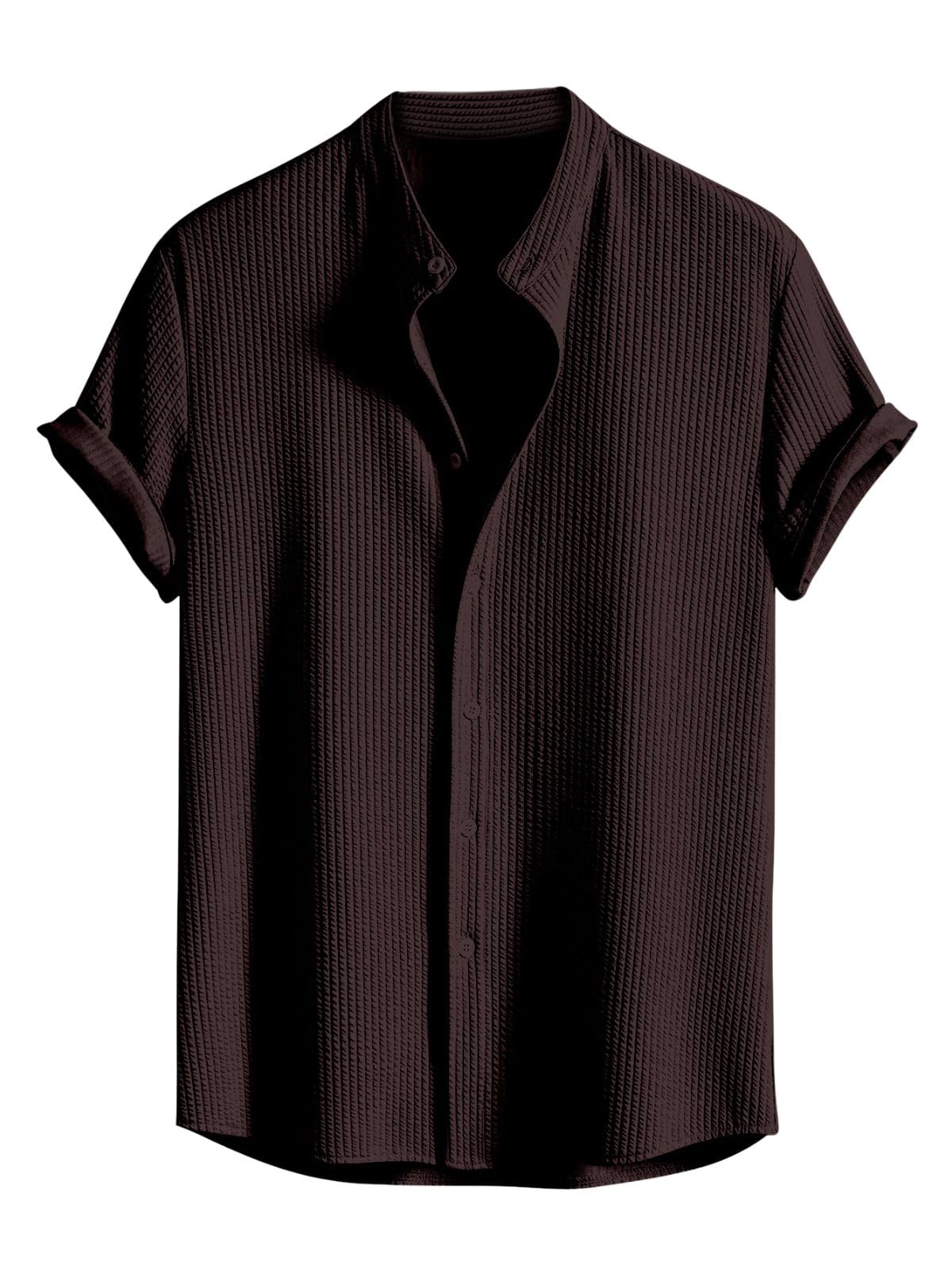GRECIILOOKS Men's Polycotton Regular Fit Casual Shirt | Stylish | Printed | Solid | Short Sleeve | Trendy (Available in Plus Size and Combo Pack of 2)