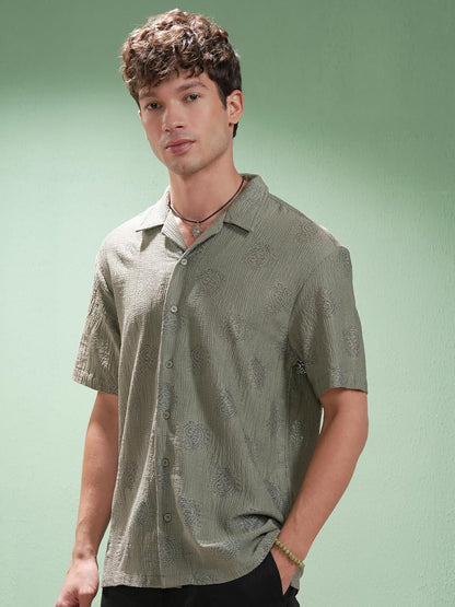Men's Relaxed Fit Shirt (HLSH022149_SAGE