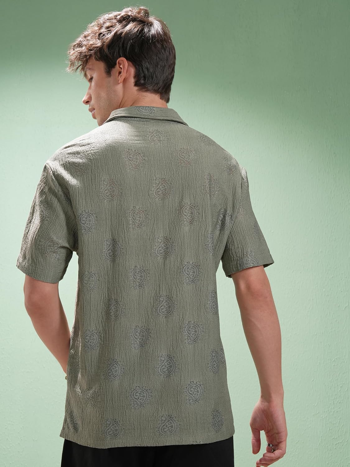 Men's Relaxed Fit Shirt (HLSH022149_SAGE